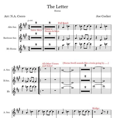 The Letter (arr. Nicholas Cocco)