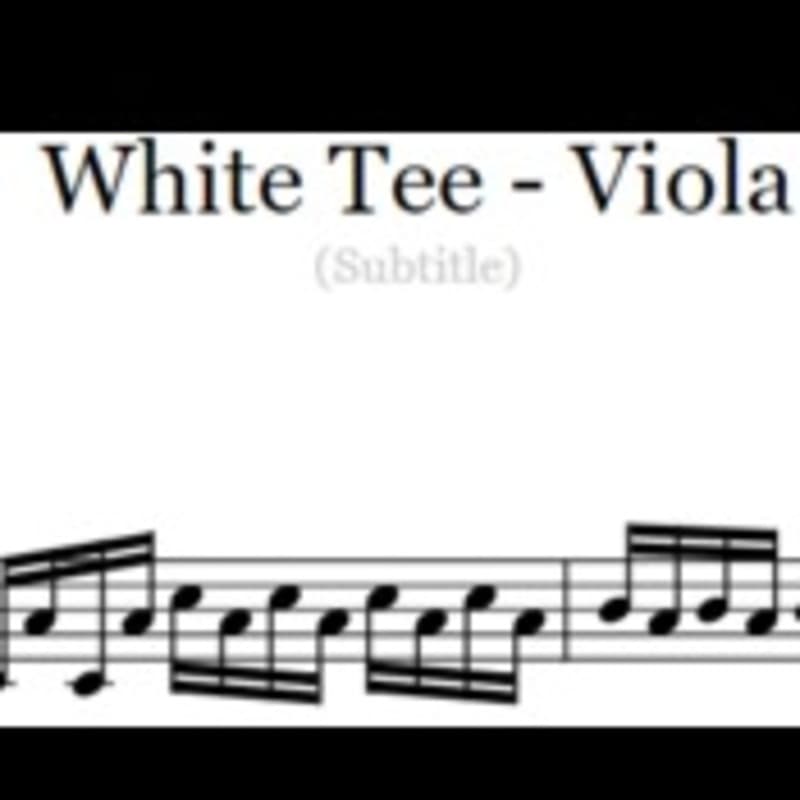 White Tee - Viola