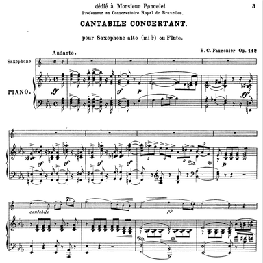 Cantabile Concertant for Alto Saxophone and Piano, Op. 146 (arr. Ralph Raymond Hays)