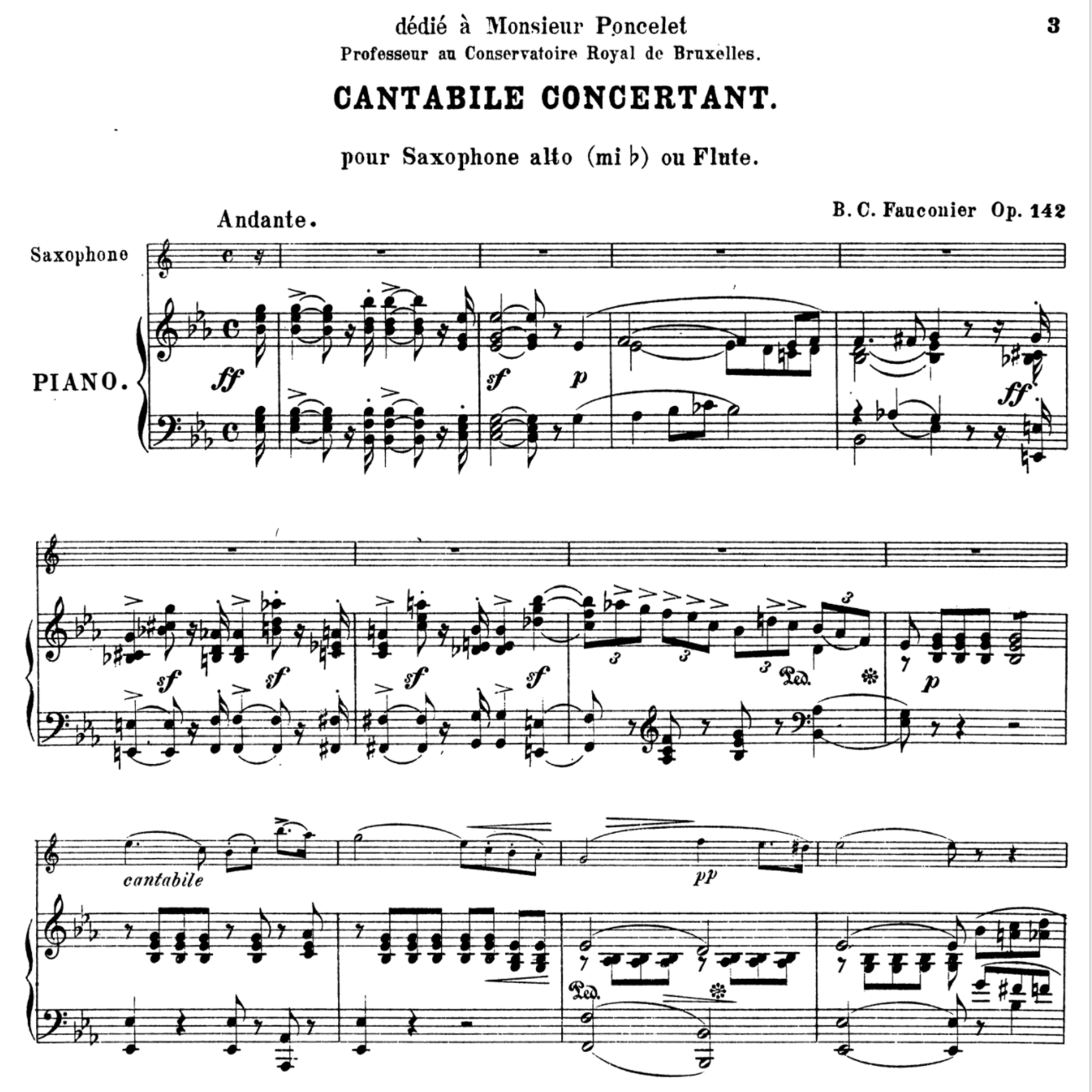 Cantabile Concertant for Alto Saxophone and Piano, Op. 146 (arr. Ralph Raymond Hays)