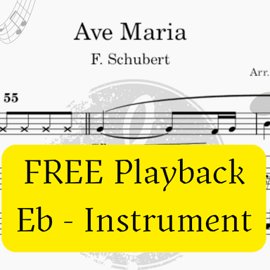 Ave Maria (Schubert) - Pdf Sheet Music + Mp3 Playback + Mp3 Demo (arr. Fabio Eduardo de Oliveira)
