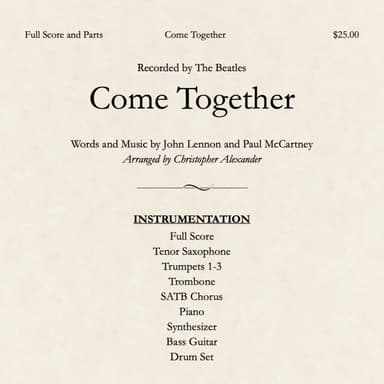 Come Together (arr. Christopher Alexander)