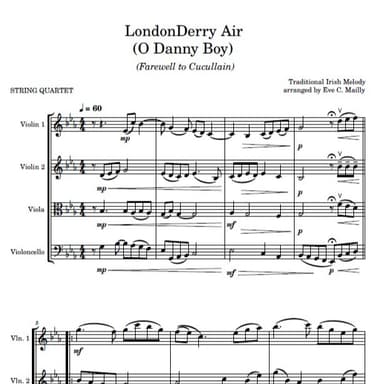 Londonderry Air (O Danny Boy) - Farewell to Cucullain (arr. Eve C. Mailly - Zene Strings)