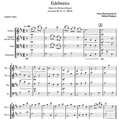Edelweiss (arr. Eve C. Mailly - Zene Strings)
