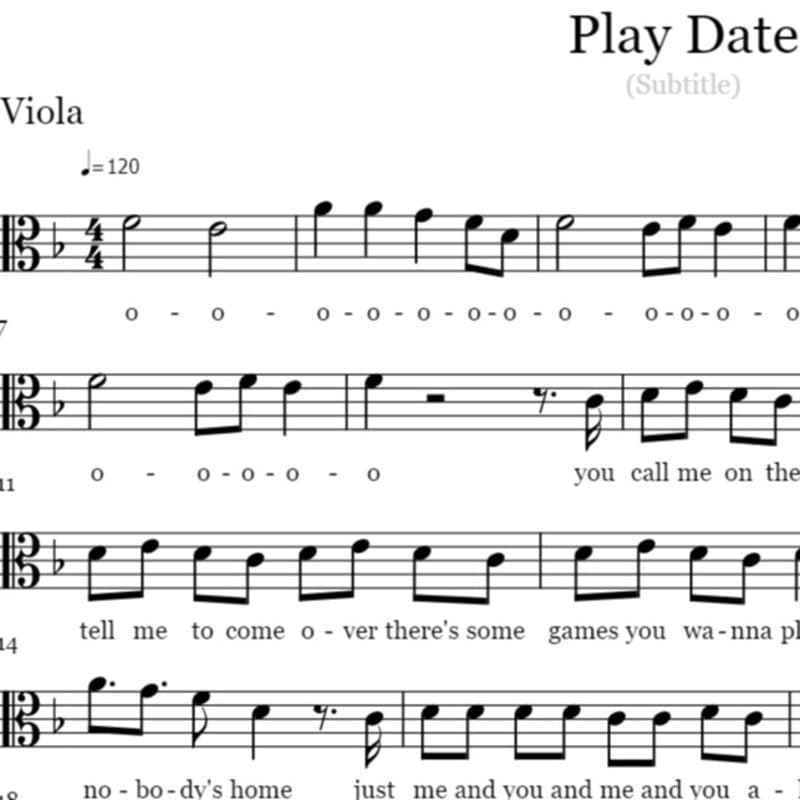 Play Date - Viola