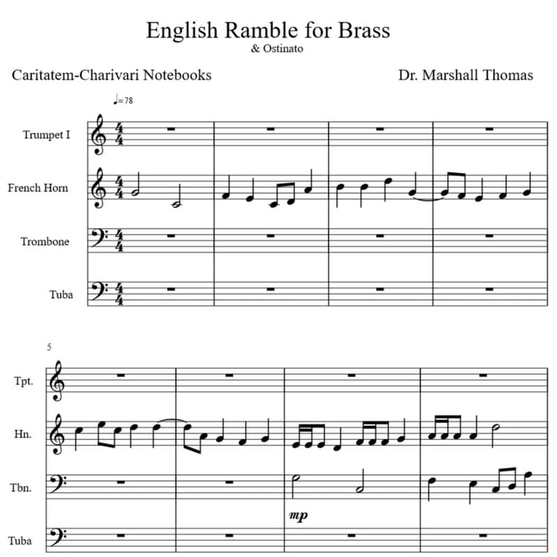 English Ramble for Brass