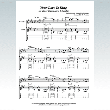 Your Love Is King (arr. Kenneth Pasciak)