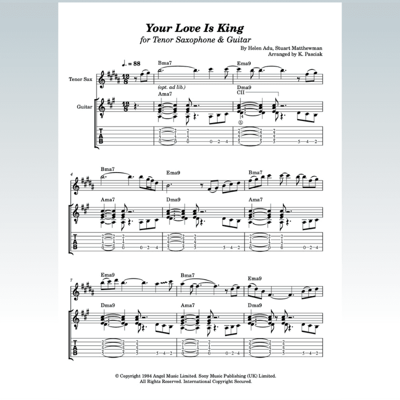 Your Love Is King (arr. Kenneth Pasciak)