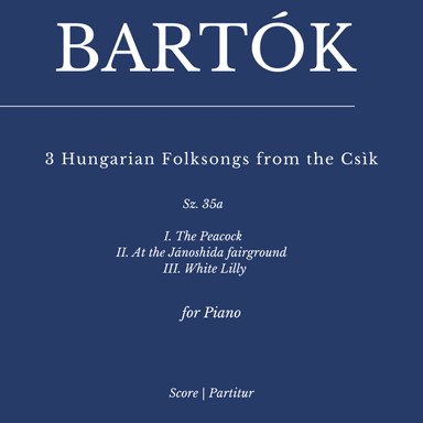 Bartók: 3 Hungarian Folksongs from the Csìk, Sz. 35a - as played by Víkingur Ólafsson (arr. Flavio Regis Cunha)