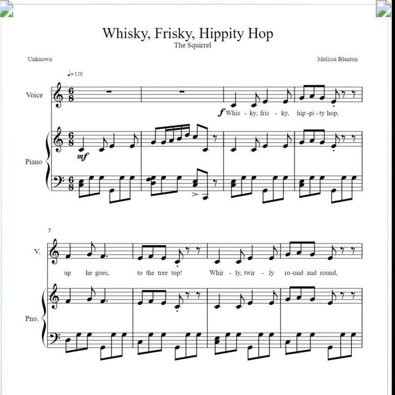 Whisky, Frisky, Hippity Hop