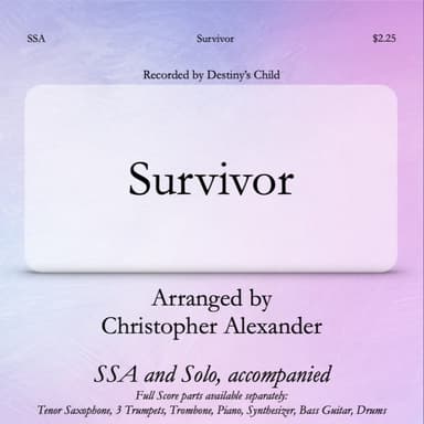 Survivor (arr. Christopher Alexander)