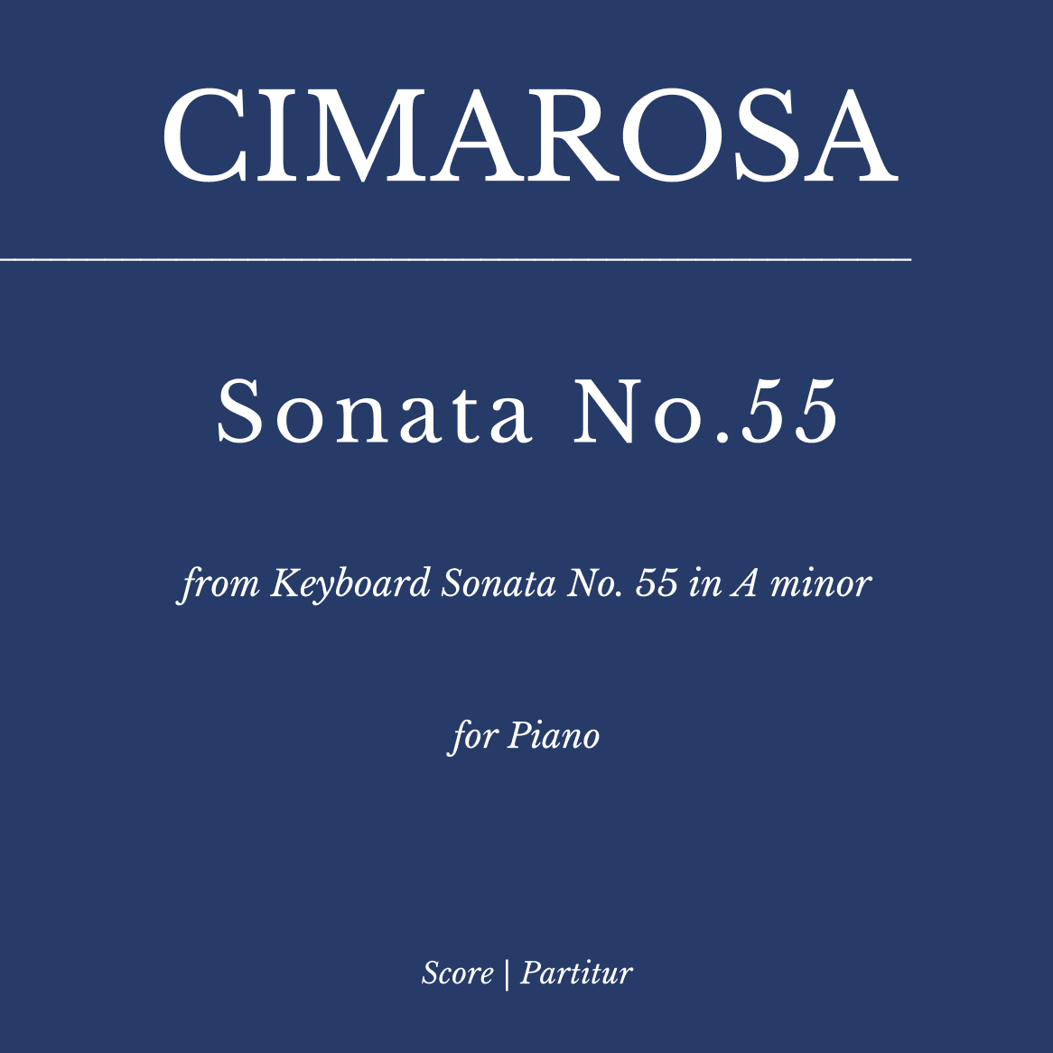 Cimarosa: Sonata No. 55 in A minor for Piano (as played by Víkingur Ólafsson) (arr. Flavio Regis Cunha)