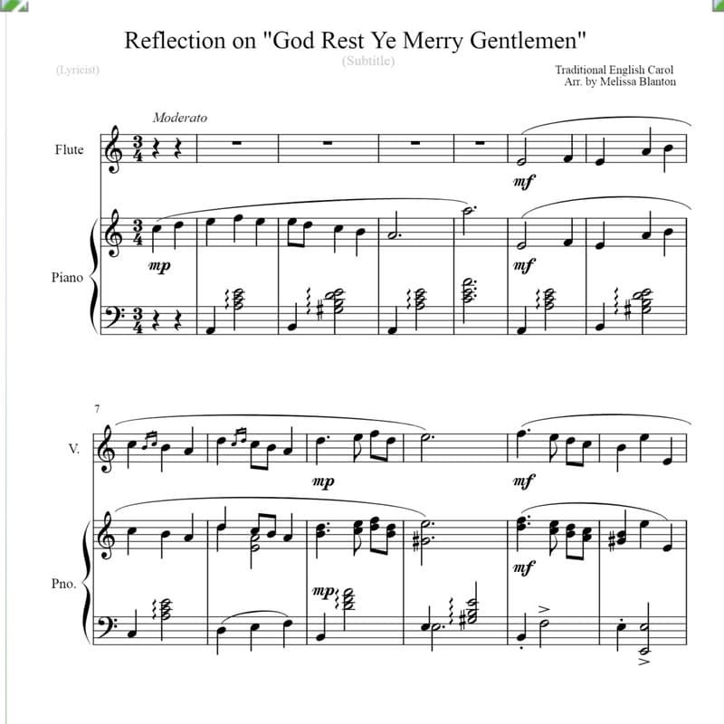 Reflection on "God Rest Ye Merry Gentlemen"