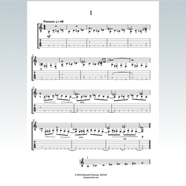 Eight Octatonic Studies for Guitar