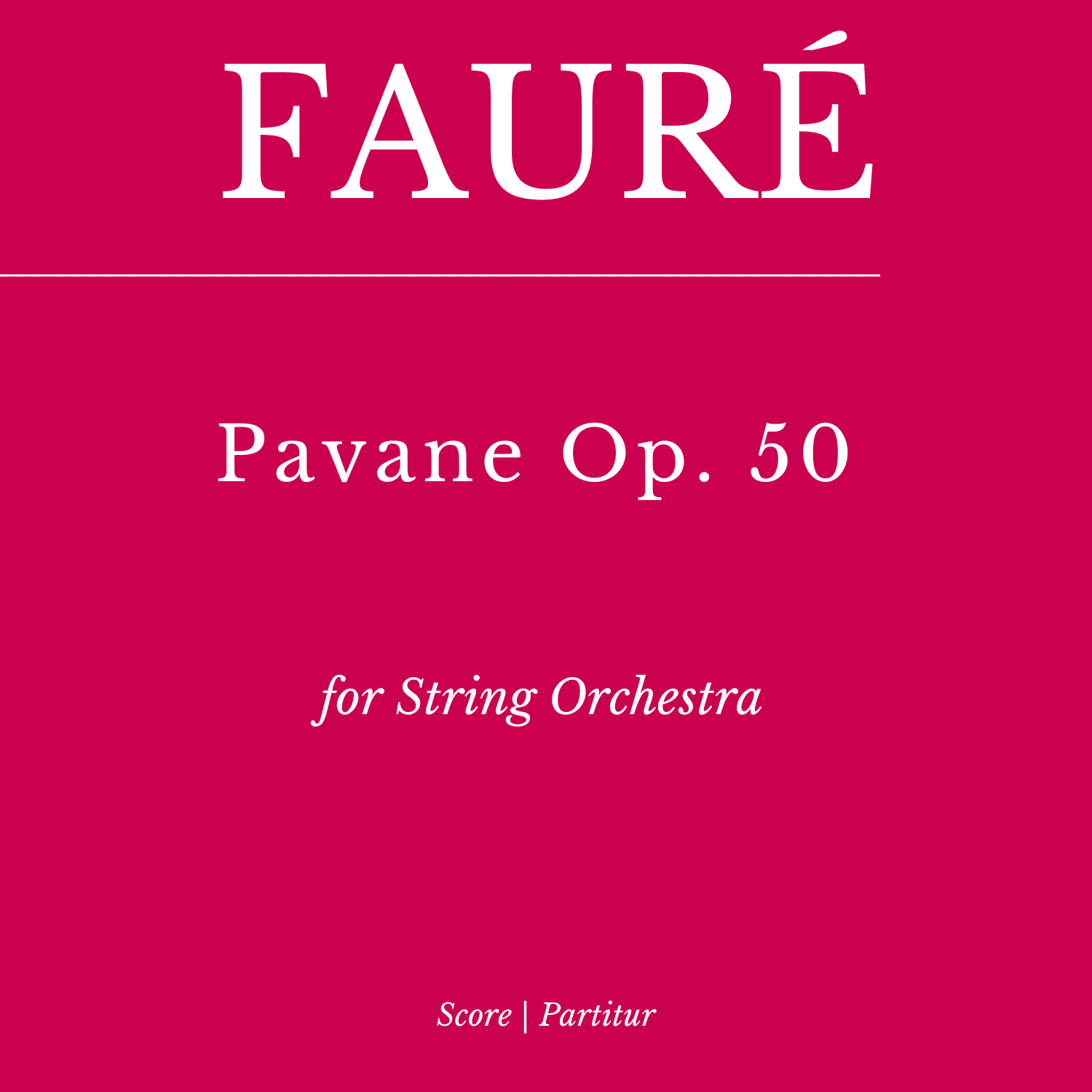 Pavane Op. 50 for String Orchestra (transposed to Gm) (arr. Flávio Régis Cunha)