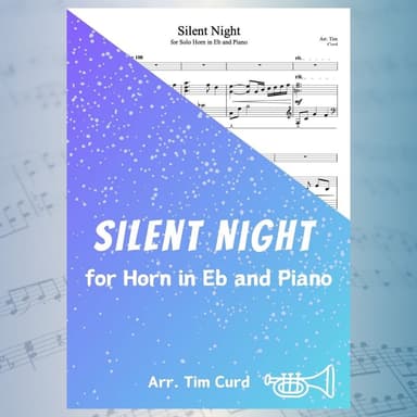 Silent Night for Solo Horn in Eb and Piano (arr. Tim Curd)