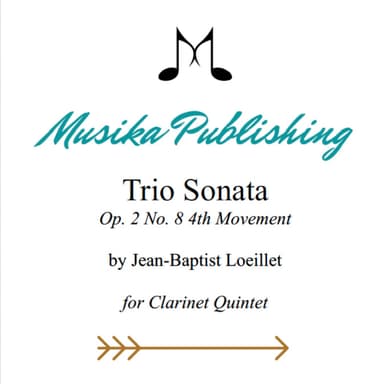 Trio Sonata Op. 2 No. 8 4th Movement - for Clarinet Quintet (arr. K. Agioritis)