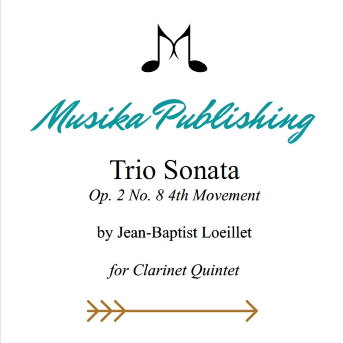 Trio Sonata Op. 2 No. 8 4th Movement - for Clarinet Quintet (arr. K. Agioritis)