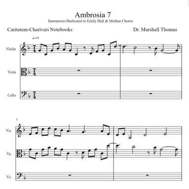 Ambrosia 7 for String Trio