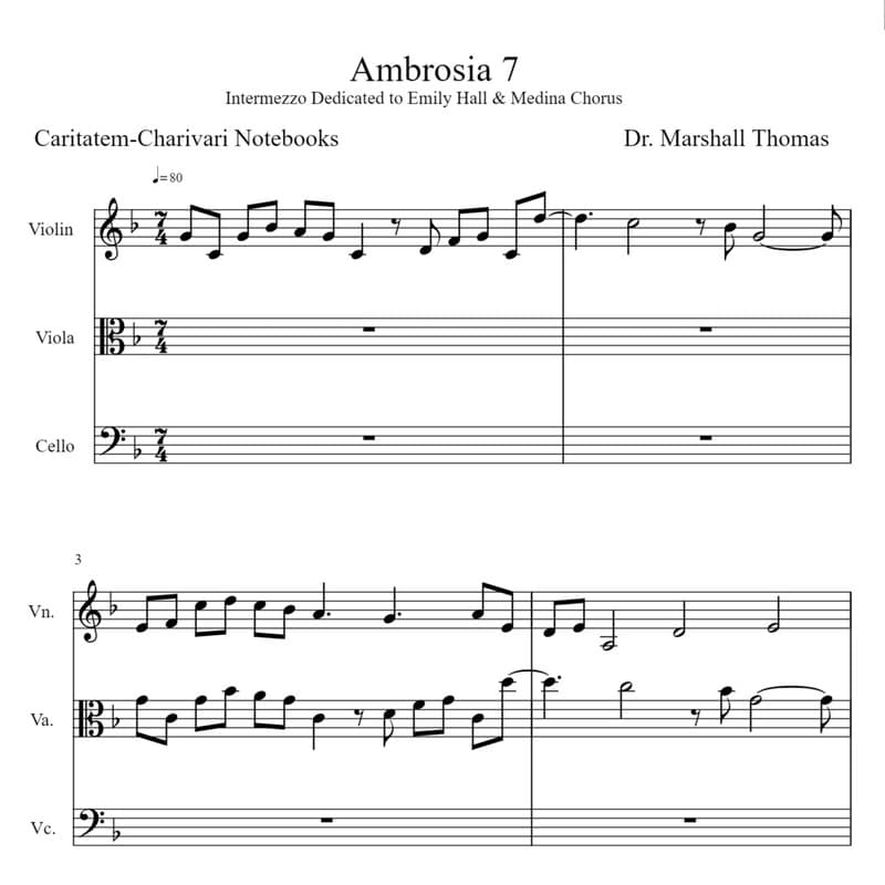 Ambrosia 7 for String Trio