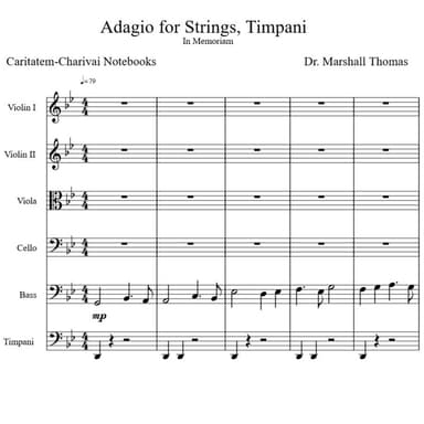Adagio for Strings, Timpani
