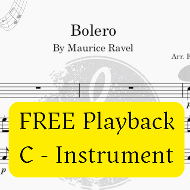 Bolero (Ravel) + Mp3 Playback and Demo + Solo and Piano Parts (arr. Fabio Eduardo de Oliveira)