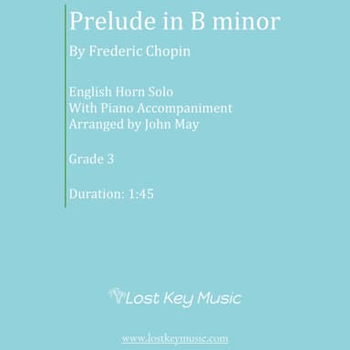 Prelude in B minor-English Horn Solo With Piano Accompaniment (arr. John May)