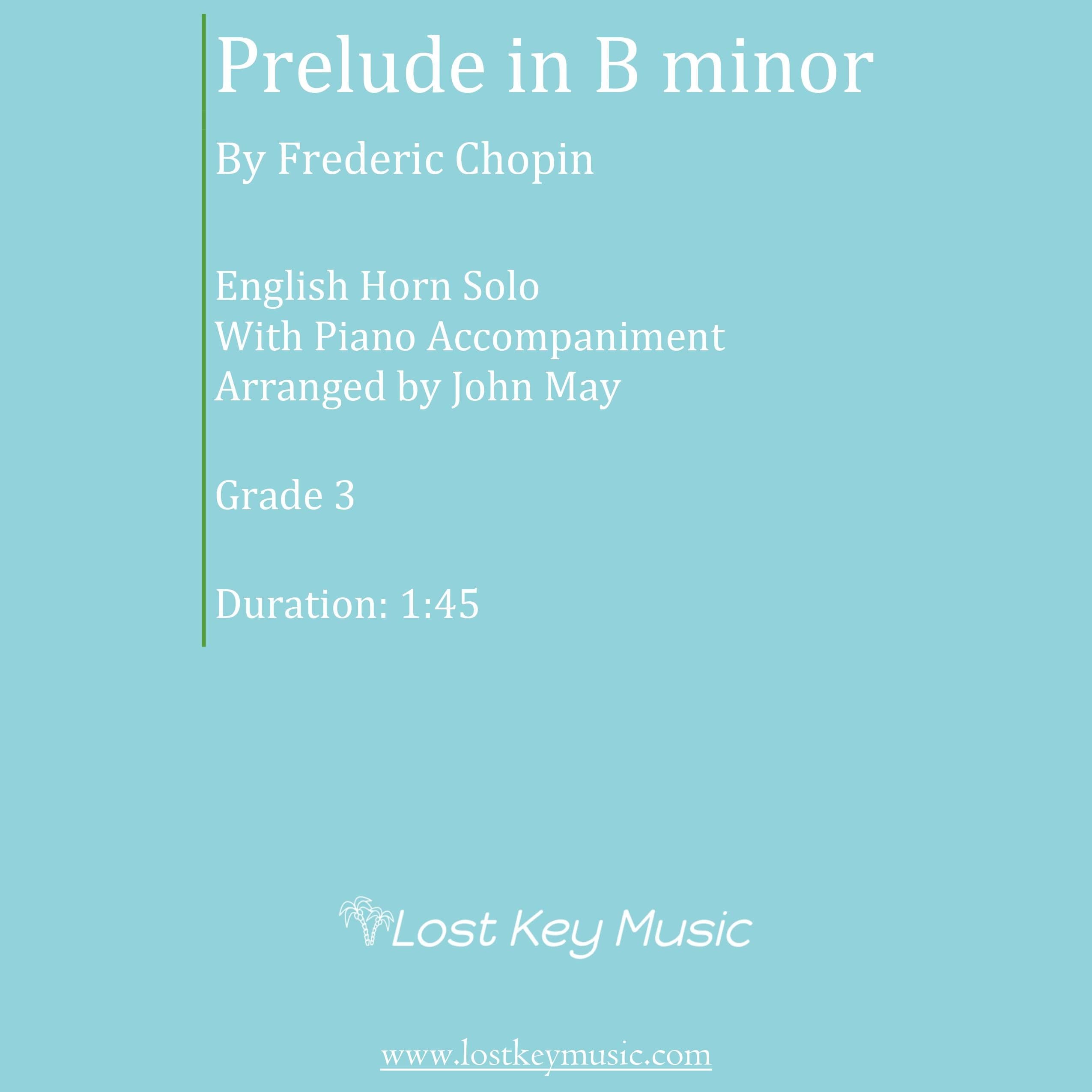 Prelude in B minor-English Horn Solo With Piano Accompaniment (arr. John May)