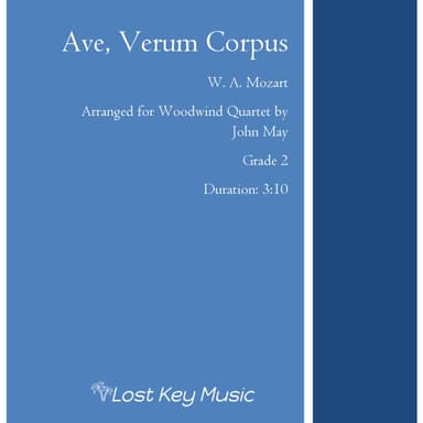 Ave, Verum Corpus-Woodwind Quartet (arr. John May)