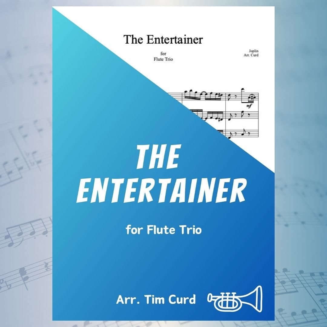 The Entertainer. For Flute Trio (arr. Tim Curd)