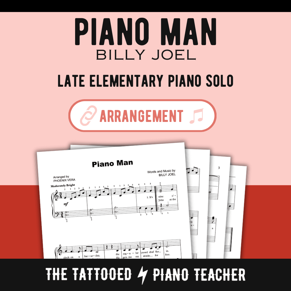 Piano Man (arr. Phoenix [The Tattooed Piano Teacher])