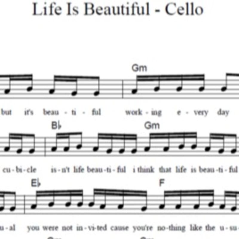 Life Is Beautiful - Cello