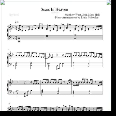 Scars In Heaven (arr. Linda Schooley)