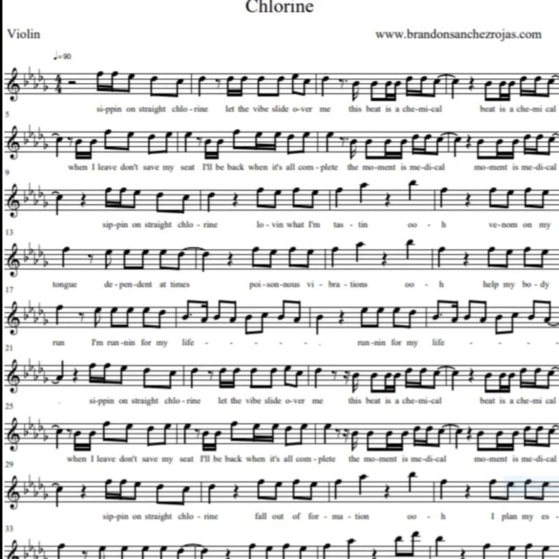 Chlorine - Violin