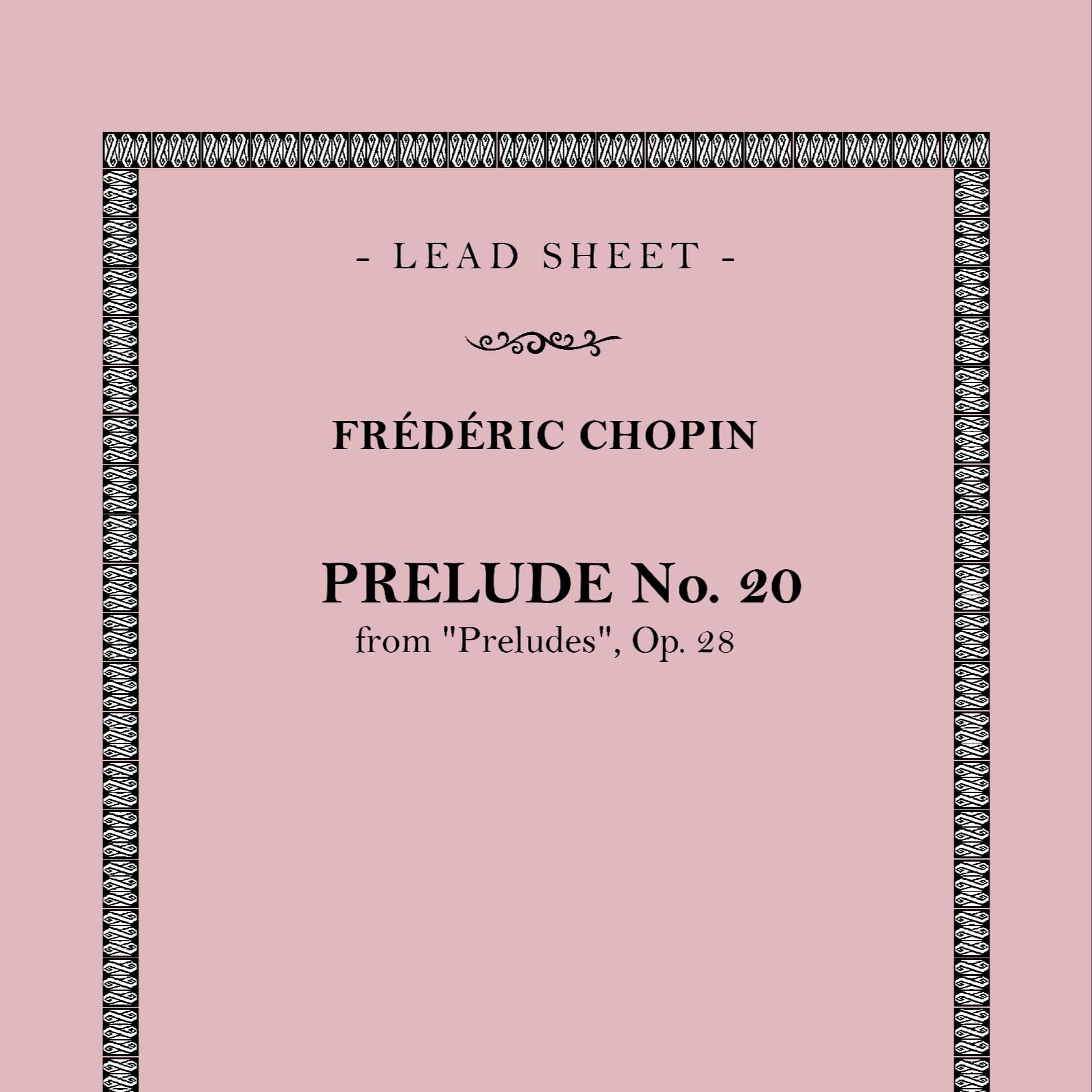 Prelude No. 20 (arr. Francesco Calì)
