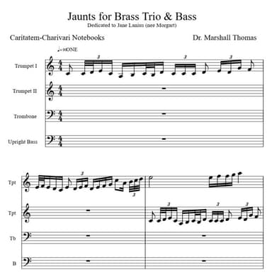 Jaunts for Brass Trio & Bass
