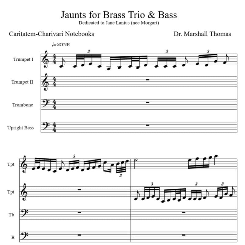Jaunts for Brass Trio & Bass