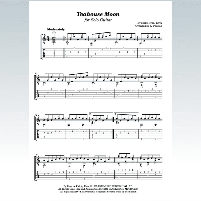 Teahouse Moon (arr. Kenneth Pasciak)