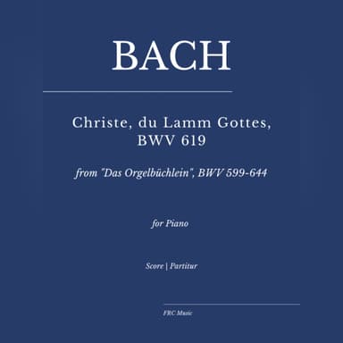 J.S. Bach: Christe, du Lamm Gottes, BWV 619 - As played by Víkingur Ólafsson (arr. Flavio Regis Cunha)