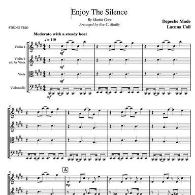 Enjoy The Silence (arr. Eve C. Mailly - Zene Strings)
