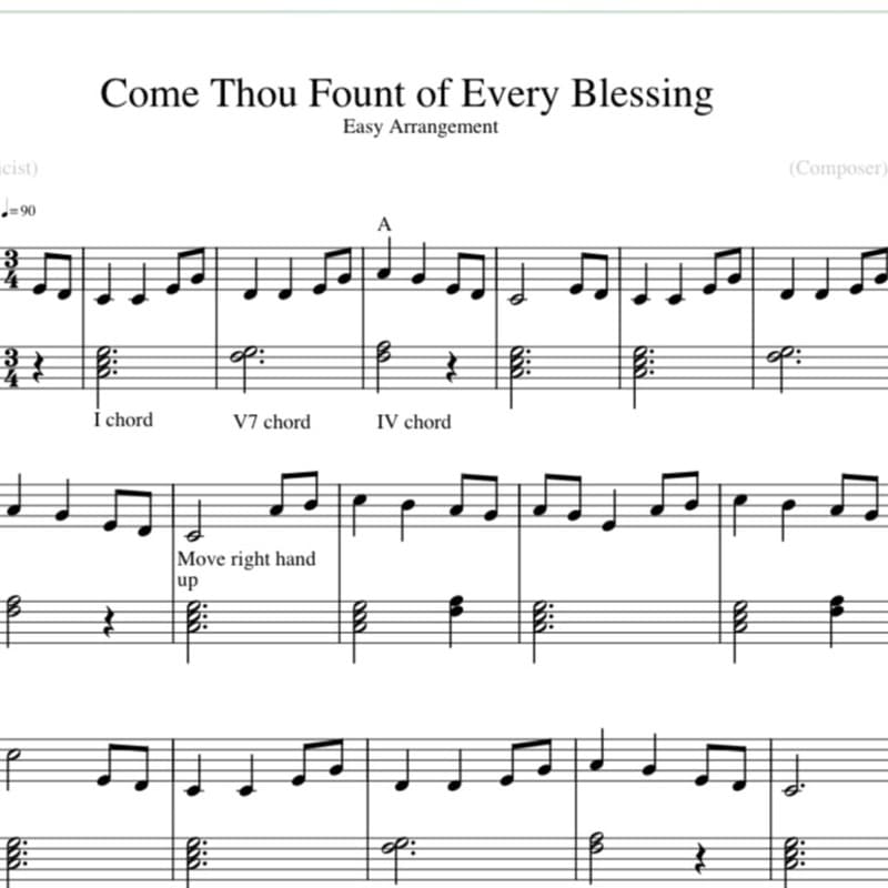 Come Thou Fount of Every Blessing (arr. Emily Norris)