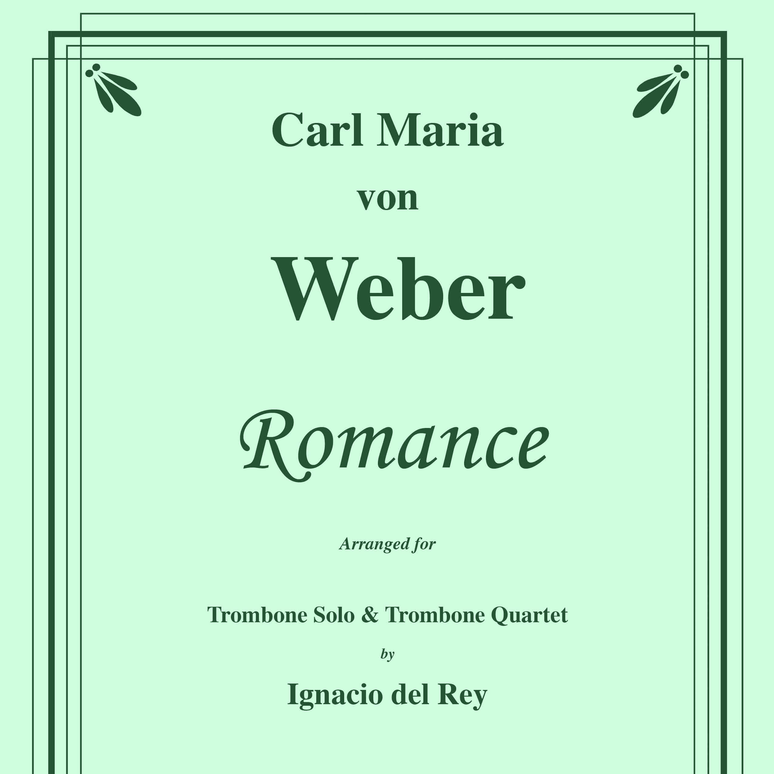 Romance for Trombone solo and Trombone Quartet (arr. Rey, Ignacio)