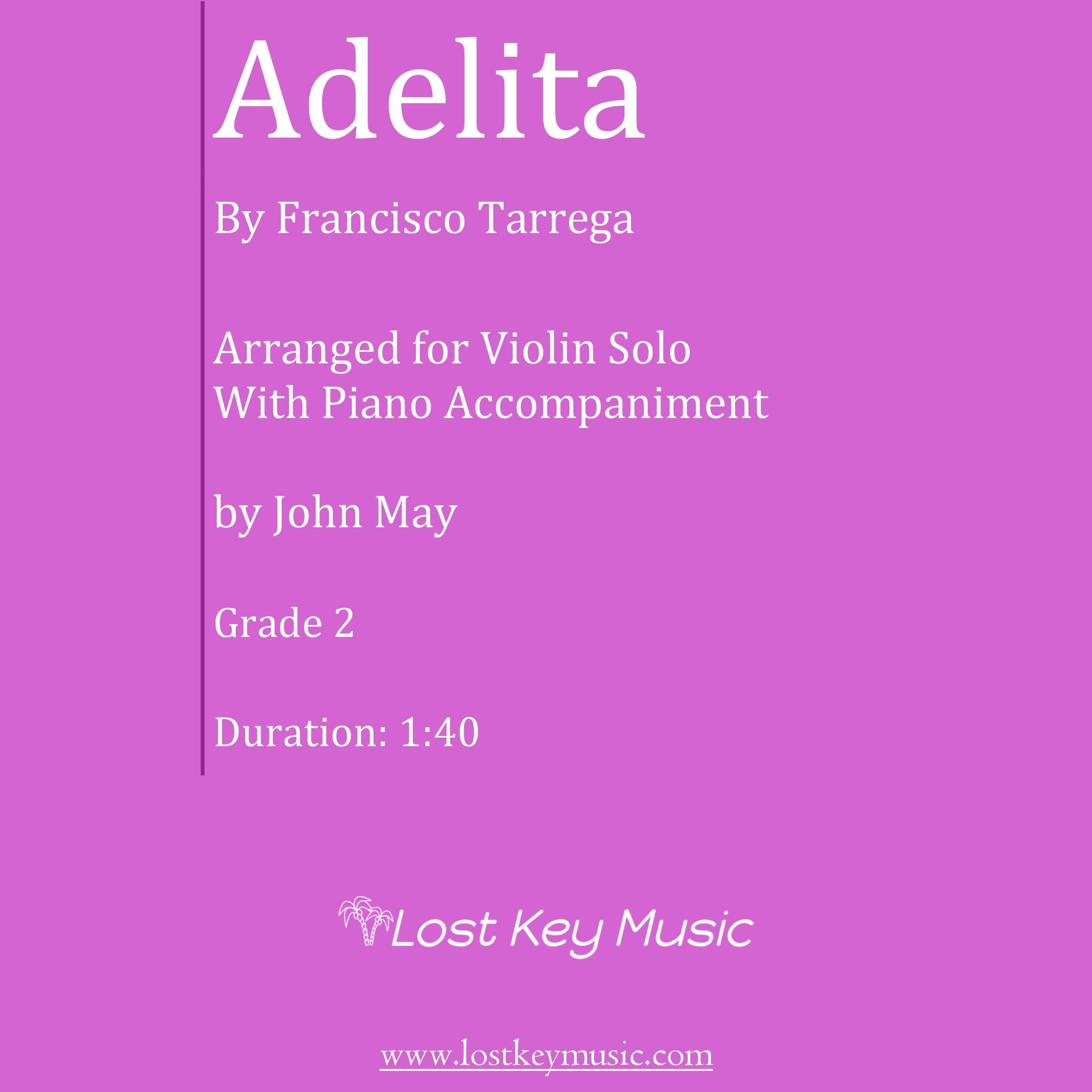 Adelita-Violin Solo (Optional Piano Accompaniment) (arr. John May)