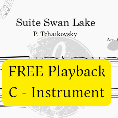 Swan Lake (Tchaikovsky) + FREE Mp3 Playback + Pdf Solo and Piano Parts (arr. Fabio Eduardo de Oliveira)