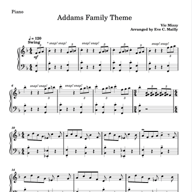 Addams Family Theme (arr. Eve C. Mailly)