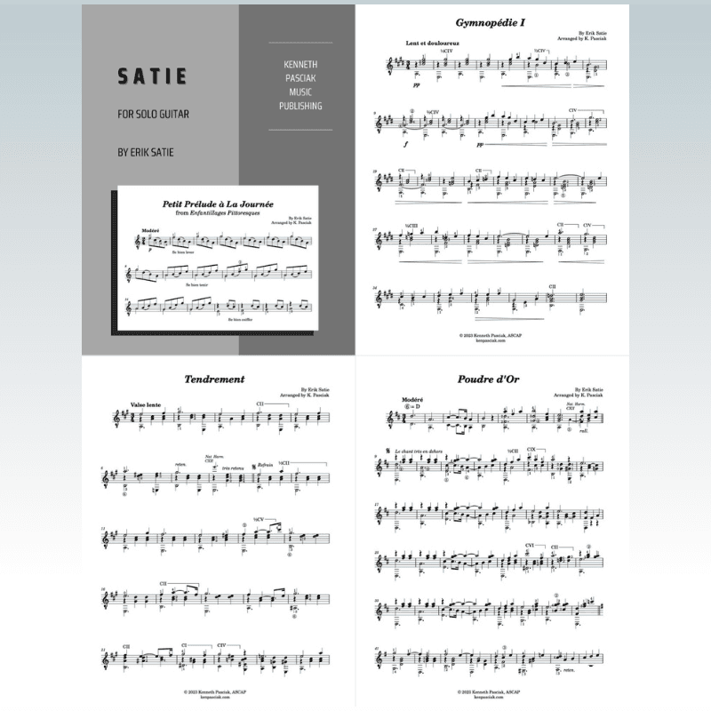 Satie (for Solo Guitar) (arr. Kenneth Pasciak)