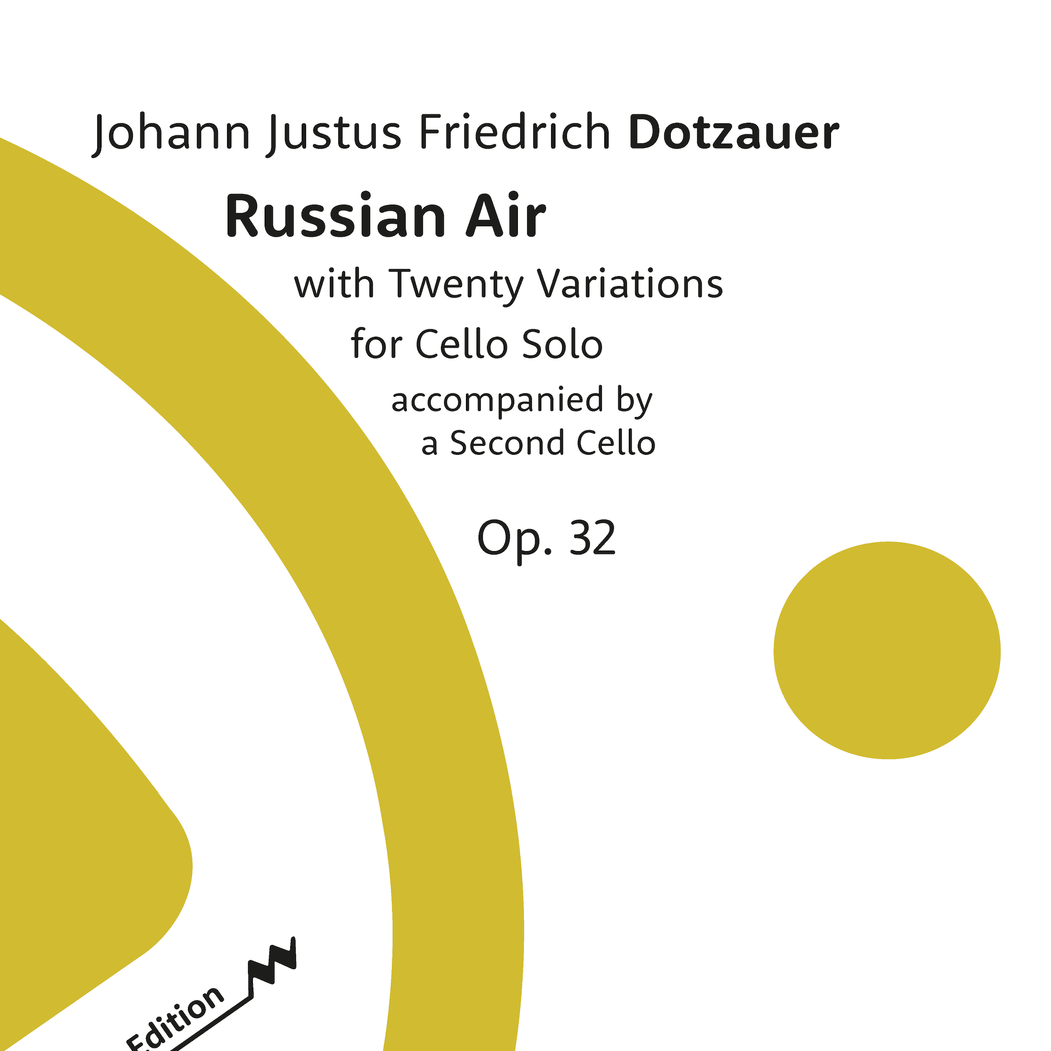 Russian Air with Twenty Variations for Cello Solo with a Second Cello, Op. 32 (arr. Michele Galvagno)