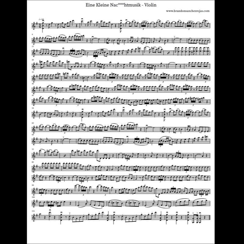 Eine Kleine Nachtmusik - Guitar Tab