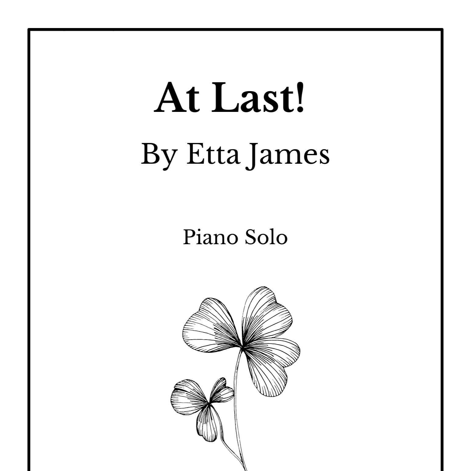 At Last (arr. Vincent Frank)