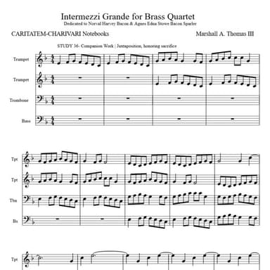 Intermezzi Grande for Brass Quartet